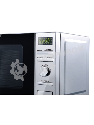 Микроволновая печь Centek CT-1586 серебристый, 20 л, 700 Вт, переключатели - кнопки, поворотный механизм