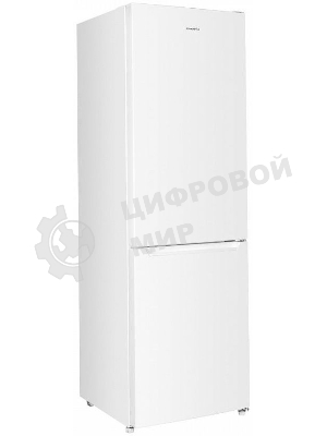 Холодильник Maunfeld MFF185SFW белый двухкамерный 213/104л морозилка снизу