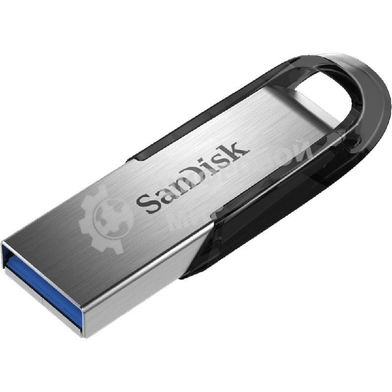 Флешка USB Sandisk CZ73 Cruzer Ultra Flair (SDCZ73-128G-G46), 128Gb, USB 3.0, R/W 150/45, серебристый/черный