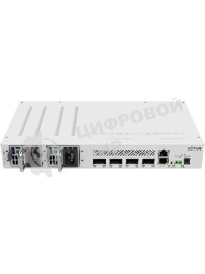 Коммутатор Mikrotik CRS504-4XQ-IN, 1x10Base-T/100Base-TX, 4xQSFP28, Switching capacity 800 Gbps