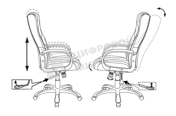 Кресло игровое Zombie 9 черный/красный, искусст.кожа/ткань, крестовина пластик