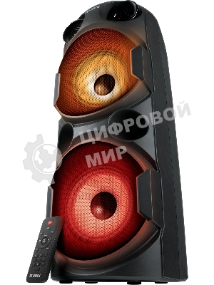 Колонка АС SVEN PS-750, черный (80 Вт, TWS, Bluetooth, FM, USB, microSD, LED-дисплей, 2х4400мА*ч)