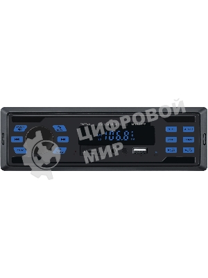 Автомагнитола Digma MCP-225B, 1 DIN, Bluetooth, USB Type-A, AUX