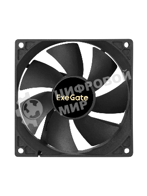 Вентилятор для корпуса ExeGate ExtraSilent ES09225B3P черный, 92 мм, 2000 об/мин, 25 дБ, 3 pin