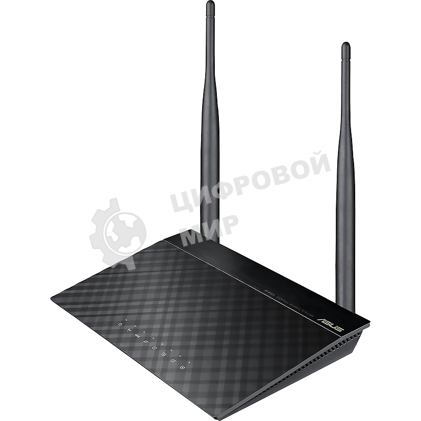Сетевое оборудование ASUS RT-N12 E WiFi Router (RTL) 802.11b/g/n, 4UTP 10/100 Mbps, 1WAN, 300Mbps, 2x2dBi