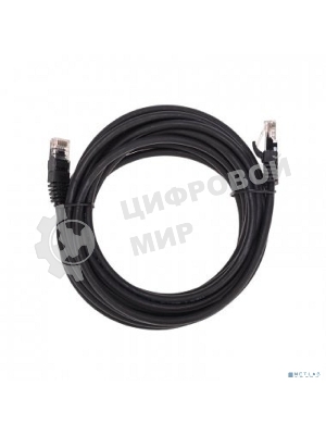 Патч-корд U/UTP Rexant cat.6, RJ45-RJ45, неэкранированный, 26AWG, LSZH, черный, 5 м