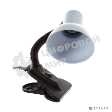 Светильник Ultraflash UF-320 C01 (12361) настольный на прищепке E27 белый 60Вт