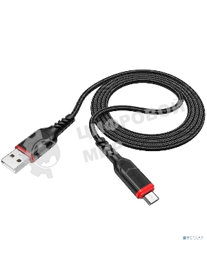 Кабель USB Micro/HOCO HC-44890 X59/1m/2.4A/Нейлон/черный