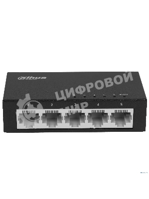 Коммутатор Dahua DH-PFS3005-5ET, 5×100 Мбит/с, неуправляемый