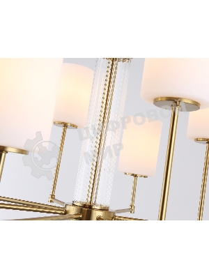 Люстра Ambrella light LH56217/8 BS/FR латунь/белый матовый E27/8 max 60W D700*600