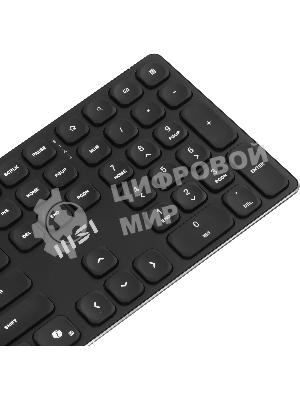 Комплект клавиатура+мышь MSI Forge K210 Combo беспроводной, USB, 1600 DPI, чёрный