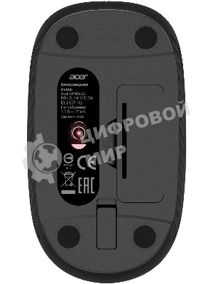 Мышь Acer OMR502 черный оптическая 1600dpi беспров. USB 4but (ZL.MCE11.01A)