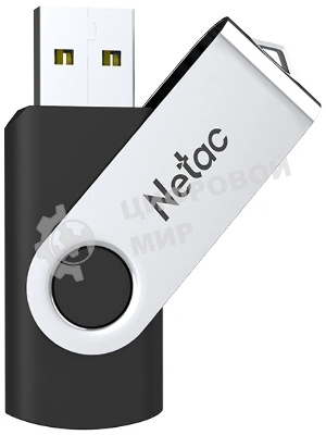 Флешка USB Netac U505 (NT03U505N-064G-32BK), 64Gb, USB 3.0, R/W 110/45, черный/серебристый