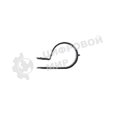 Кабельная скоба под винт Rexant 20 мм, черная, упаковка 50 шт.