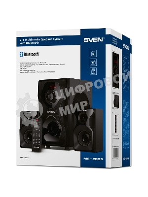 Акустическая система SVEN AC MS-2055, черный (55Вт, FM-тюнер, USB/SD, дисплей, ПДУ, Bluetooth)