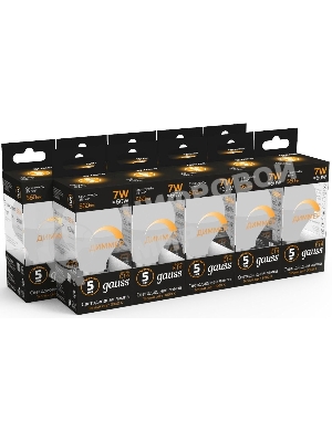 Лампа светодиодная LED Gauss Globe-dim E14 7Вт 3000К диммируемая