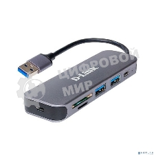 USB-концентратор D-Link DUB-1325/A2A с 2 портами USB 3.0, 1 портом USB Type-C, слотами для карт SD и microSD и разъемом USB 3.0