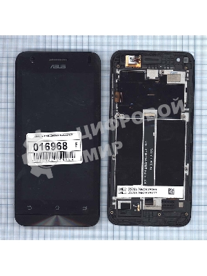 Дисплей для Asus ZenFone C ZC451CG, черный c рамкой