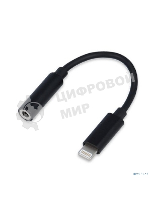 Переходник USB Cablexpert CCA-LM3.5F-01, Lightning/Jack3.5F, черный