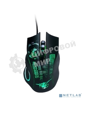 Мышь проводная Qumo Gremlin M37 черный, 3200 dpi, USB, кнопки - 6