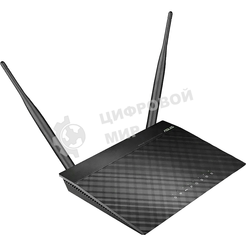 Сетевое оборудование ASUS RT-N12 E WiFi Router (RTL) 802.11b/g/n, 4UTP 10/100 Mbps, 1WAN, 300Mbps, 2x2dBi