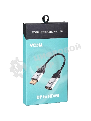 Кабель VCOM DisplayPort TO HDMI 4K 0.15 M CG621M-0.15