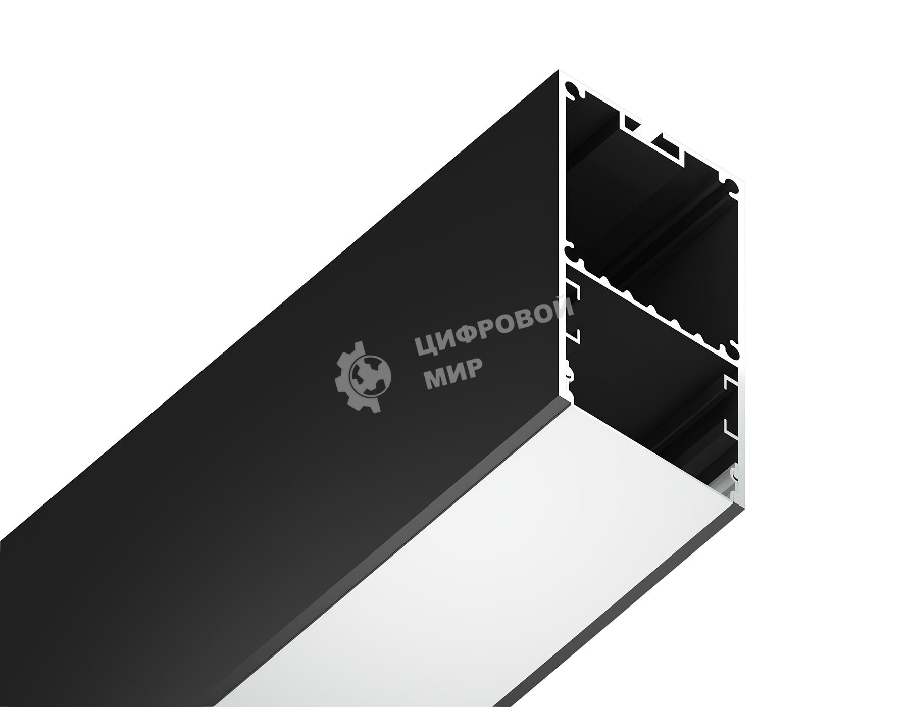 Алюминиевый профиль Ambrella light GP3000BK черный 2000*35*67