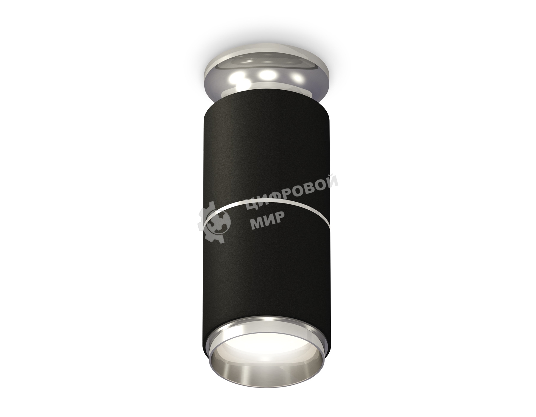 Светильник Ambrella Light XS6302221 SBK/PSL черный песок/серебро полированное MR16 GU5.3 (N6903, C6302, A2060, N6122)