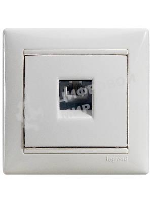Legrand Legrand 774438 Розетка телефонная Valena RJ11 4 контакта 1 коннектор (белая)
