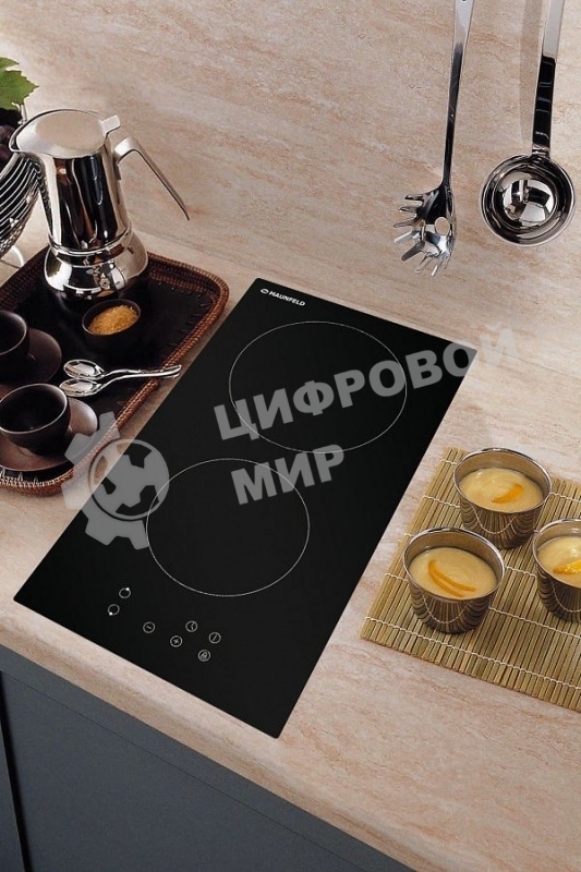 Варочная панель Maunfeld EVCE.292-BK ДОМИНО, ЧЕРНОЕ стекло