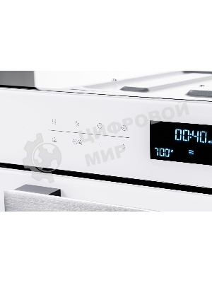 Духовой шкаф электрический Weissgauff OEMS 459 PDW белый, встраиваемый