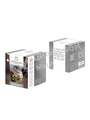 Декоративный фонарь Neon-night со свечкой, плетеный корпус, белый, размер 14х14х16,5 см, цвет теплый белый