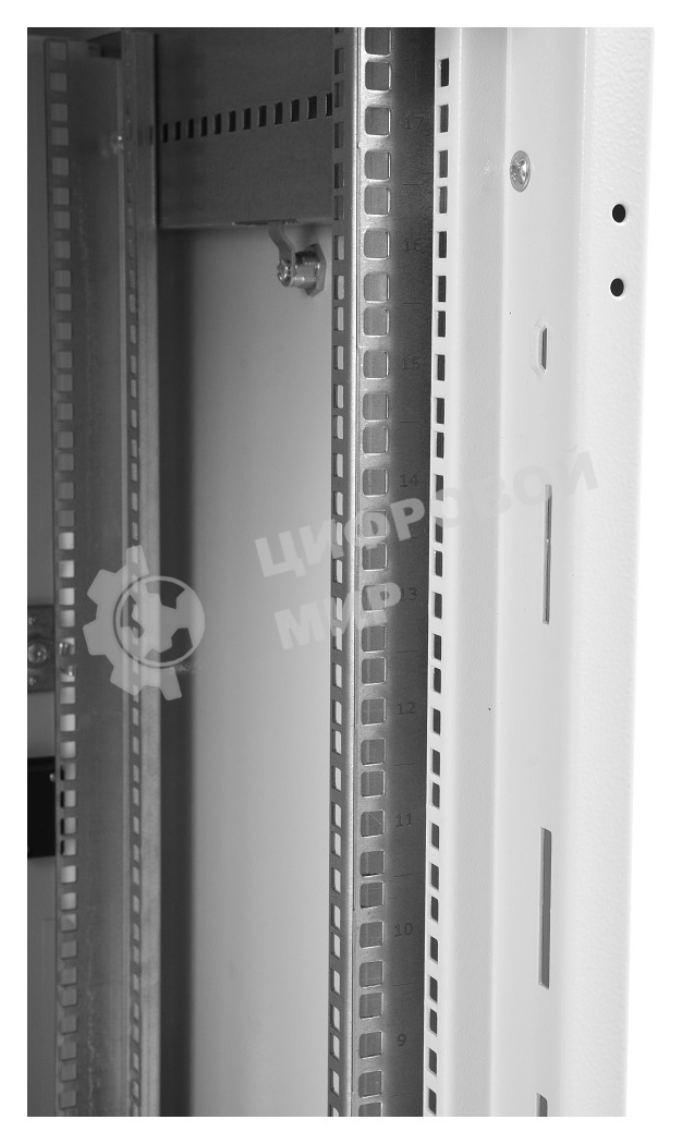 Шкаф телекоммуникационный напольный 42U (800x1000) дверь перфорированная (3 места), ШТК-М-42.8.10-4ААА