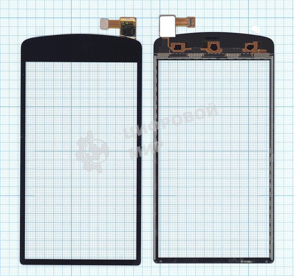 Сенсорное стекло (тачскрин) для OPPO N1 mini, черное