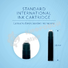 Картридж Waterman International 52011 (CWS0110940) Intense черный чернила, для ручек перьевых (6шт)