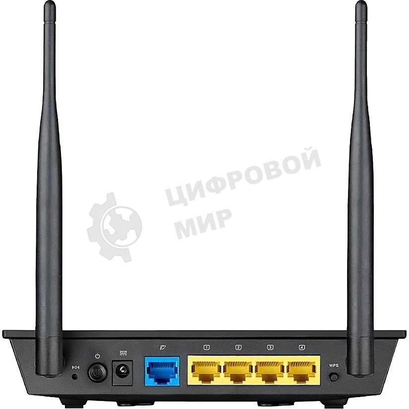 Сетевое оборудование ASUS RT-N12 E WiFi Router (RTL) 802.11b/g/n, 4UTP 10/100 Mbps, 1WAN, 300Mbps, 2x2dBi