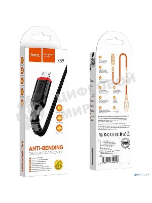 Кабель USB Micro/HOCO HC-44890 X59/1m/2.4A/Нейлон/черный