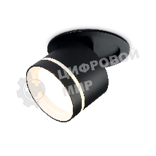 Светильник Ambrella light TA1432 SBK/FR черный песок/белый матовый GX53 D85*95