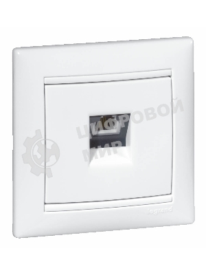 Legrand Legrand 774438 Розетка телефонная Valena RJ11 4 контакта 1 коннектор (белая)