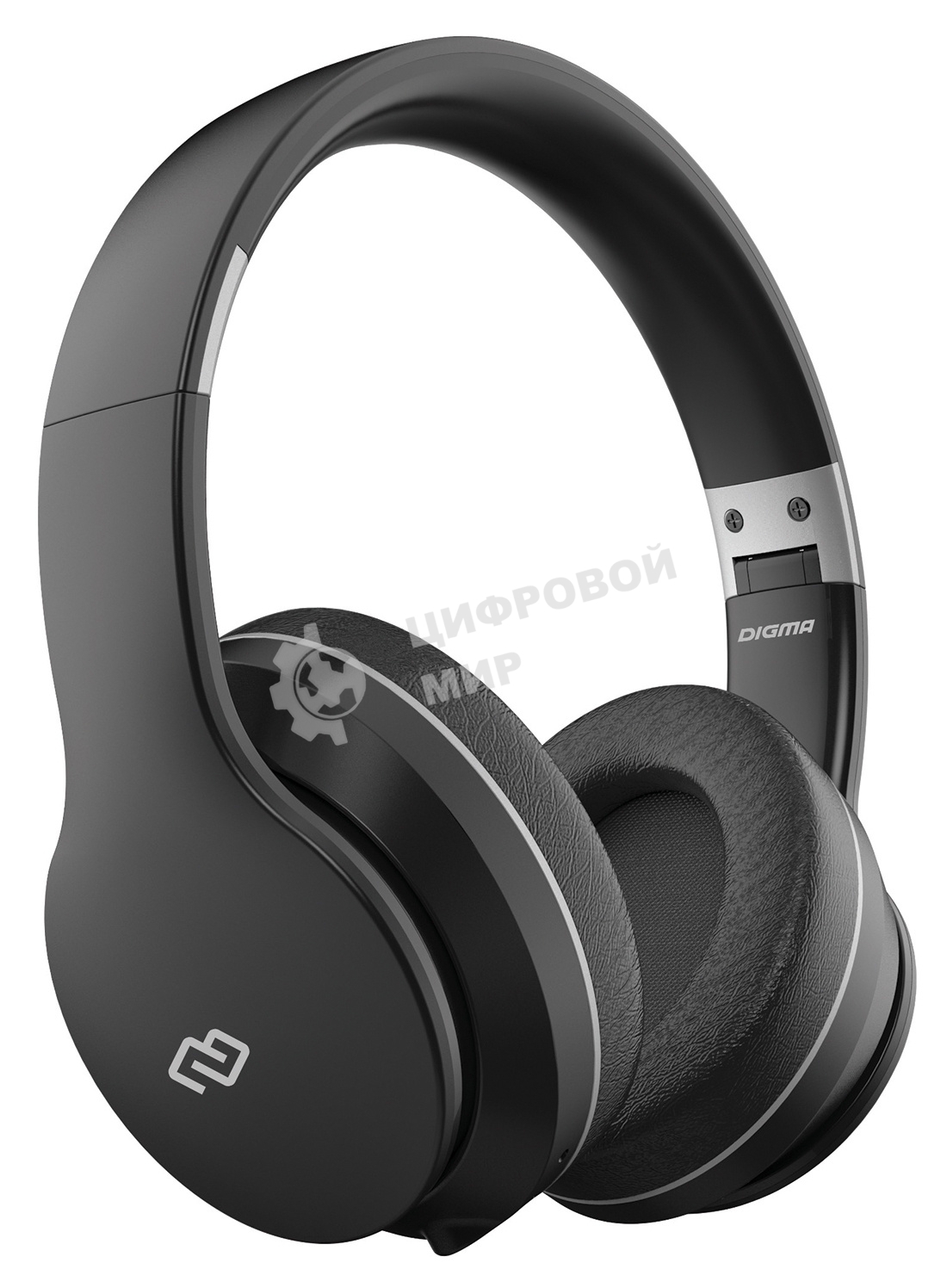 Гарнитура накладные Digma BT-19 ANC черный беспроводные bluetooth оголовье