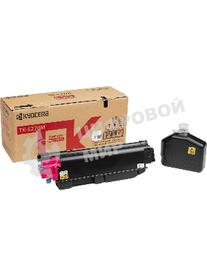 Картридж лазерный Kyocera TK-5270M (1T02TVBNL0) пурпурный для M6230cidn/M6630cidn/P6230cdn 6000 стр