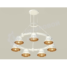 Светильник Ambrella light XR92031402/7 SWH/PYG/CL белый песок/золото желтое полированное/прозрачный GX53 (A9203, C9236, N8144)