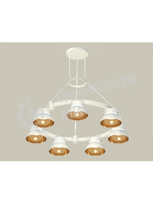 Светильник Ambrella light XR92031402/7 SWH/PYG/CL белый песок/золото желтое полированное/прозрачный GX53 (A9203, C9236, N8144)