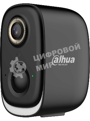 Уличная цилиндрическая IP-видеокамера DAHUA DH-BF5HB (DH-IPC-BF5HP-0210B-Black) с Wi-Fi 5Мп; 1/3” CMOS; 2.1мм; обнаружение людей,транспорт; ИК 15м, LED 10м; встроенные микрофон+динамик; слот MicroSD