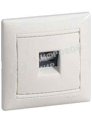 Legrand Legrand 774438 Розетка телефонная Valena RJ11 4 контакта 1 коннектор (белая)