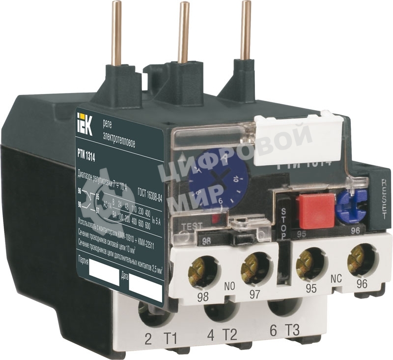 Реле тепловое РТИ 1306 1-1.6А ИЭК DRT10-0001-D016