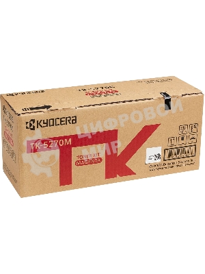 Картридж лазерный Kyocera TK-5270M (1T02TVBNL0) пурпурный для M6230cidn/M6630cidn/P6230cdn 6000 стр