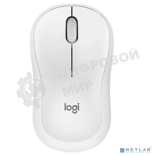 Мышь беспроводная Logitech M240 SILENT белый, 4000 dpi, Bluetooth, кнопки - 3