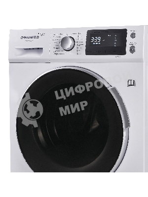 Стирально-сушильная машина Maunfeld MFWM1586WHS белая, загрузка фронтальная 8 кг, 1200об/мин, класс А