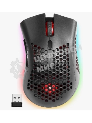 Мышь беспроводная Defender Warlock GM-709L черный, 2400 dpi, радиоканал, USB, кнопки - 8